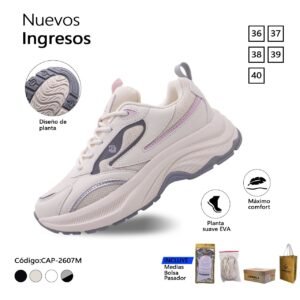 ZAPATILLA CAPARELA BEIGE URBANA