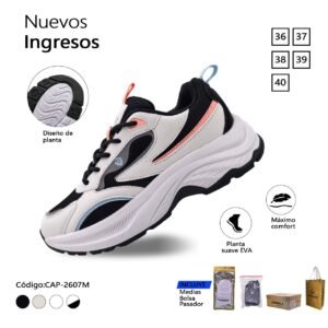 ZAPATILLA CAPARELA PLOMO/NEGRO URBANA