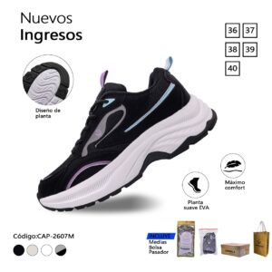 ZAPATILLA CAPARELA NEGRO URBANA