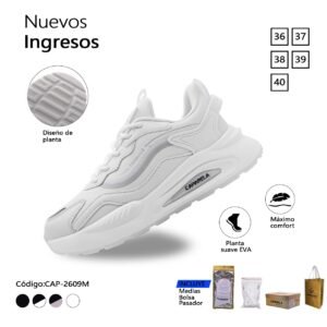 ZAPATILLA CAPARELA BEIGE/CELESTE URBANA