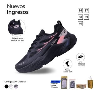 ZAPATILLA CAPARELA NEGRO TECNICO