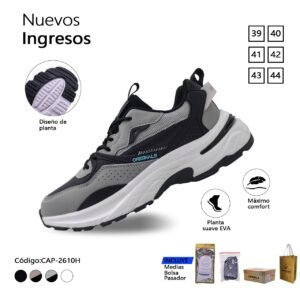 ZAPATILLA CAPARELA PLOMO URBANA