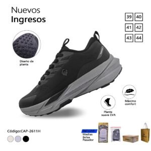 ZAPATILLA CAPARELA NEGRO URBANA