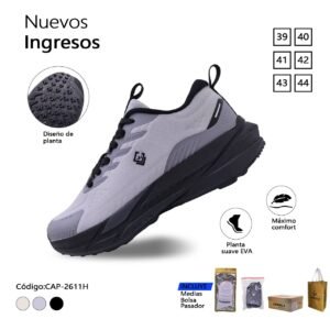 ZAPATILLA CAPARELA PLOMO URBANA