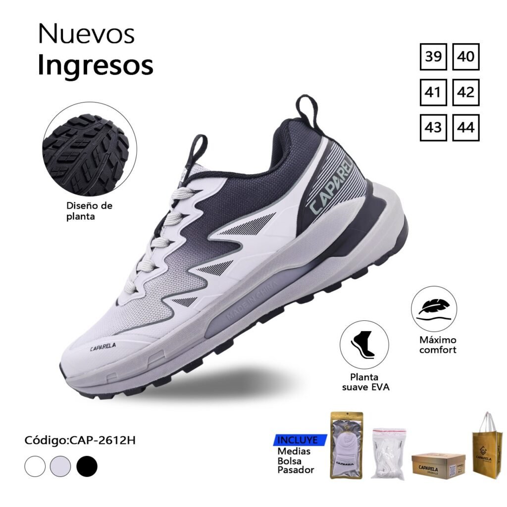 ZAPATILLA CAPARELA PLOMO URBANA