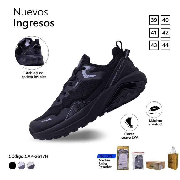 ZAPATILLA CAPARELA NEGRO TACTICO